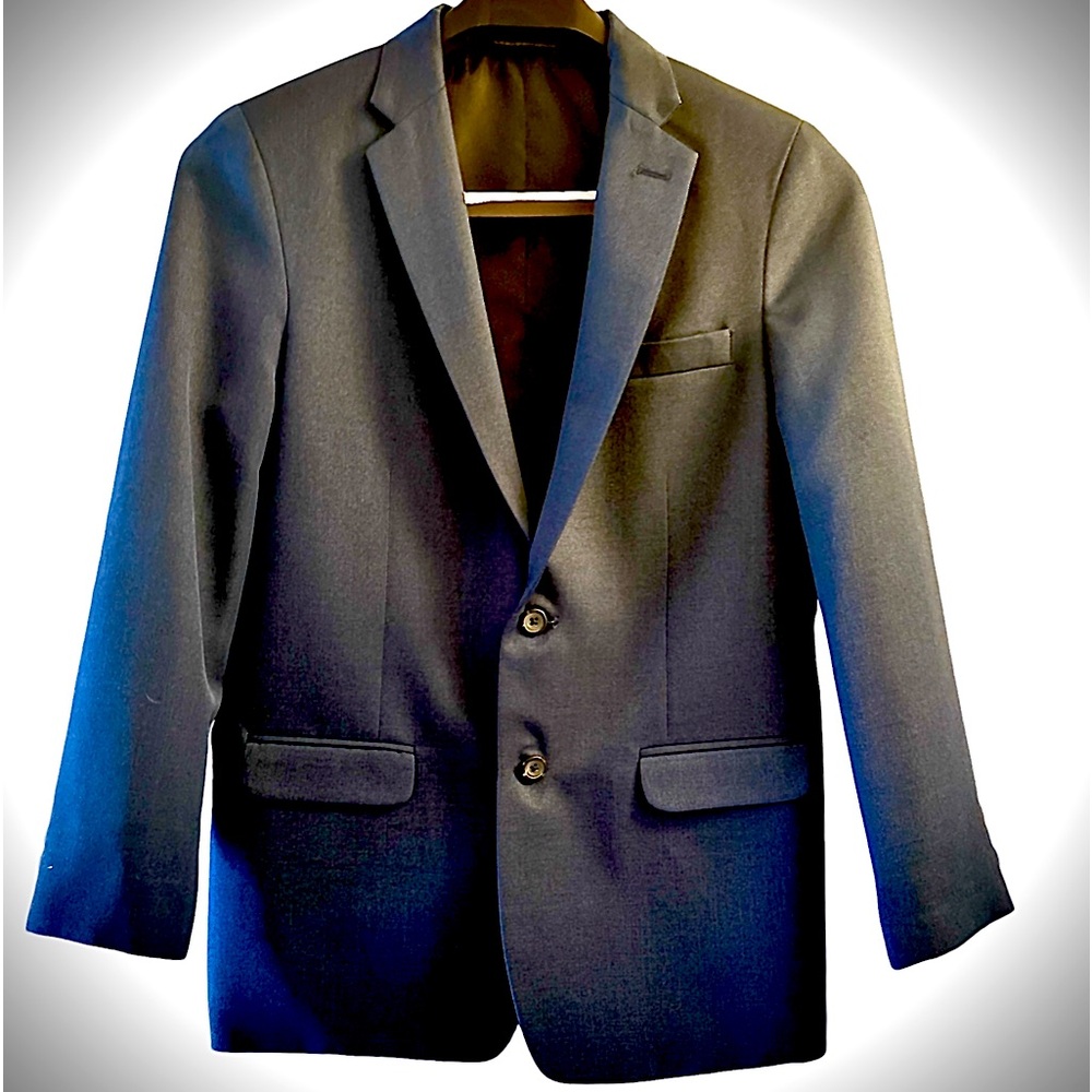 Boys Van Heusen Suit, New without Tags, Navy Blue 🔵 Size 18 - Picture 1 of 6